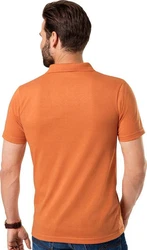 HENSON&HENSON Poloshirt Superweiches Jersey-Gewebe Orange