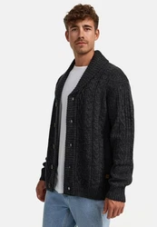Indicode Sweatjacke INIlterly Dunkelgrau/Grau/Schwarz