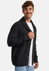 Indicode Sweatjacke INIlterly Dunkelgrau/Grau/Schwarz
