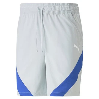 CARE OF BY PUMA Shorts Puma Fit 7 Stretch Woven Short Herren Grau/Hellblau/Blau CARE OF BY PUMA Shorts Puma Fit 7 Stretch Woven Short Herren Grau/Hellblau/Blau