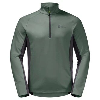 Jack Wolfskin Fleecepullover Morobbia Hz Grün/Dunkelgrün/Hellgrün