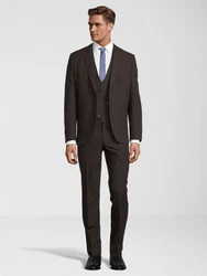 SteffenKlein Anzug Slim-Fit Dunkelgrün/Khaki