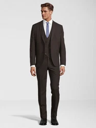 SteffenKlein Anzug Slim-Fit Dunkelgrün/Khaki