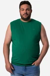 Men Plus Unterhemd Bauchfit breite Träger Dunkelgrün/Grün/Türkis