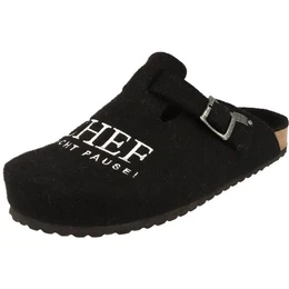 511-078 Herren Komfort Chef macht Pause Filz Pantoffeln Hausschuh Schnalle