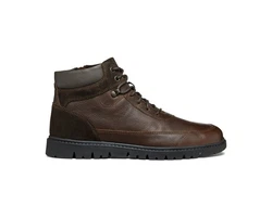 Geox Stiefelette Schnürstiefelette Braun/Dunkelbraun/Beige