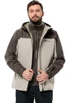 Jack Wolfskin 3-in-1 Funktionsjacke TAUBENBERG 3IN1 JKT M Grau/Beige/Khaki/Braun/Hellgrau