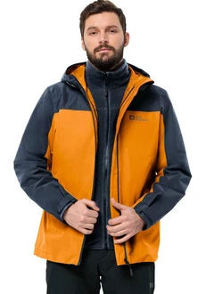 Jack Wolfskin 3-in-1 Funktionsjacke TAUBENBERG 3IN1 JKT M Orange
