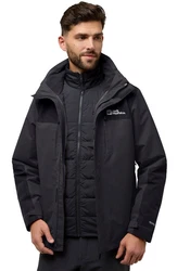 Jack Wolfskin 3-in-1 Funktionsjacke JASPER 3IN1 JKT M Schwarz/Dunkelgrau/Dunkelblau/Grau/Blau
