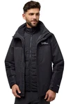 Jack Wolfskin 3-in-1 Funktionsjacke JASPER 3IN1 JKT M Schwarz/Dunkelgrau/Dunkelblau/Grau/Blau