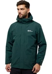 Jack Wolfskin Funktionsjacke ALTENBERG 3IN1 Dunkelgrün/Grün