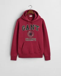 Gant Sweatshirt FRONT GRAPHIC SWEAT HOODIE Strickpullover RICH WINE