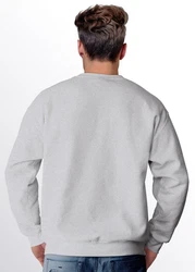 Neverless Sweatshirt Herren Print Welle Sonne Retro Vintage Oldschool Grau/Hellgrau