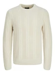 Jack & Jones Strickpullover Regular Fit Weiß/Creme/Beige/Khaki
