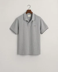 GANT Poloshirt TIPPING PIQUE RUGGER Grau