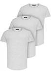 Amaci&Sons T-Shirt TACOMA Grau/Hellgrau