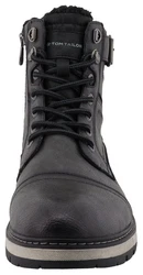 TOM TAILOR Winterboots mit TEX-Membran Schwarz/Dunkelgrau/Grau/Dunkelgrün