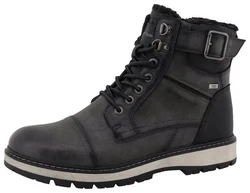 TOM TAILOR Winterboots mit TEX-Membran Schwarz/Dunkelgrau/Grau/Dunkelgrün