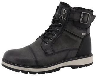 TOM TAILOR Winterboots mit TEX-Membran Schwarz/Dunkelgrau/Grau/Dunkelgrün