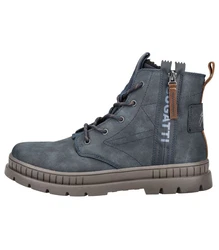 bugatti Herren Stiefelette 321-AGB51-5000-5300 Grau/Blau/Dunkelblau/Hellblau