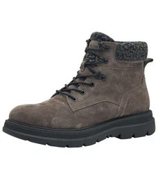 Stiefelette Veloursleder Schnrstiefelette