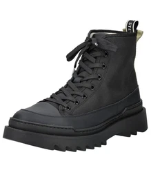 Sneaky Steve Stiefelette Nylon Schnürstiefelette Schwarz