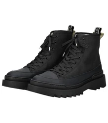 Sneaky Steve Stiefelette Nylon Schnürstiefelette Schwarz