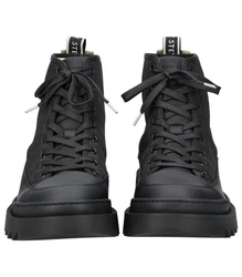Sneaky Steve Stiefelette Nylon Schnürstiefelette Schwarz