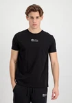 Alpha Industries T-Shirt Organics EMB Schwarz/Dunkelblau/Weiß