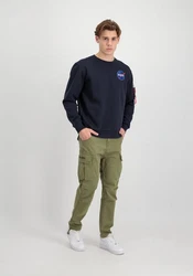 Alpha Industries Space Shuttle Sweatshirt Dunkelgrau/Dunkelblau/Blau/Grau