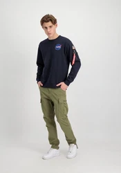 Alpha Industries Space Shuttle Sweatshirt Dunkelgrau/Dunkelblau/Blau/Grau
