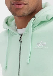 Alpha Industries Hoodie Basic Zip Hoodie Small Logo Hellgrün/Grün/Türkis/Mintgrün
