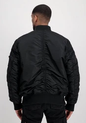 Alpha Industries Bomberjacke MA-1 OS Puckered Schwarz/Dunkelblau/Blau