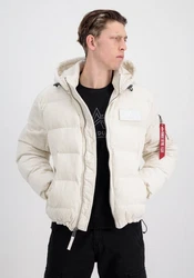 Alpha Industries Winterjacke Cold Weather Jackets Puffer Cord Weiß/Beige/Creme