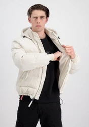 Alpha Industries Winterjacke Cold Weather Jackets Puffer Cord Weiß/Beige/Creme