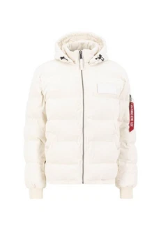 Alpha Industries Winterjacke Cold Weather Jackets Puffer Cord Weiß/Beige/Creme