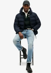 Superdry Jacke Dunkelblau/Schwarz/Blau