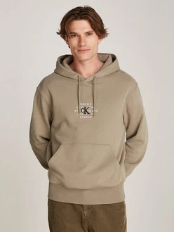 Calvin Klein Jeans Sweatshirt NYC STAMP GRAPHIC HOODIE