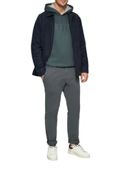 s.Oliver Kapuzensweatshirt mit Front-Print Türkis/Grün/Blau/Dunkelgrün/Grau