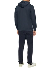 s.Oliver Kapuzensweatshirt mit Front-Print Dunkelblau/Blau