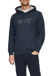 s.Oliver Kapuzensweatshirt mit Front-Print Dunkelblau/Blau