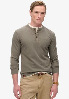 Superdry T-Shirt Vintage Textured Grandad Top