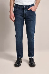 bugatti 5-Pocket-Jeans Dunkelblau/Blau
