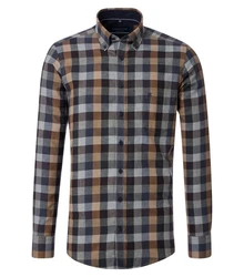 CASAMODA Langarmhemd B.D. Comfort Fit Rot/Dunkelblau/Dunkelgrün/Braun/Hellblau