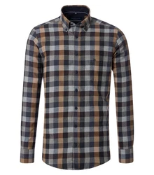 CASAMODA Langarmhemd B.D. Comfort Fit Rot/Dunkelblau/Dunkelgrün/Braun/Hellblau