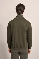 bugatti Sweatshirt Dunkelgrün/Khaki