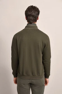 bugatti Sweatshirt Dunkelgrün/Khaki
