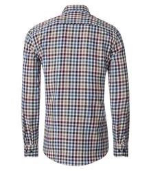 CASAMODA Flanellhemd B.D. Casual Fit Rot/Hellblau/Dunkelblau