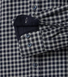CASAMODA Langarmhemd Casual Fit Dunkelgrün/Dunkelblau/Grau/Dunkelgrau
