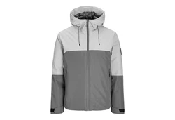 Jack & Jones Steppjacke JCOAIDEN (1-St) Hellgrau/Grau